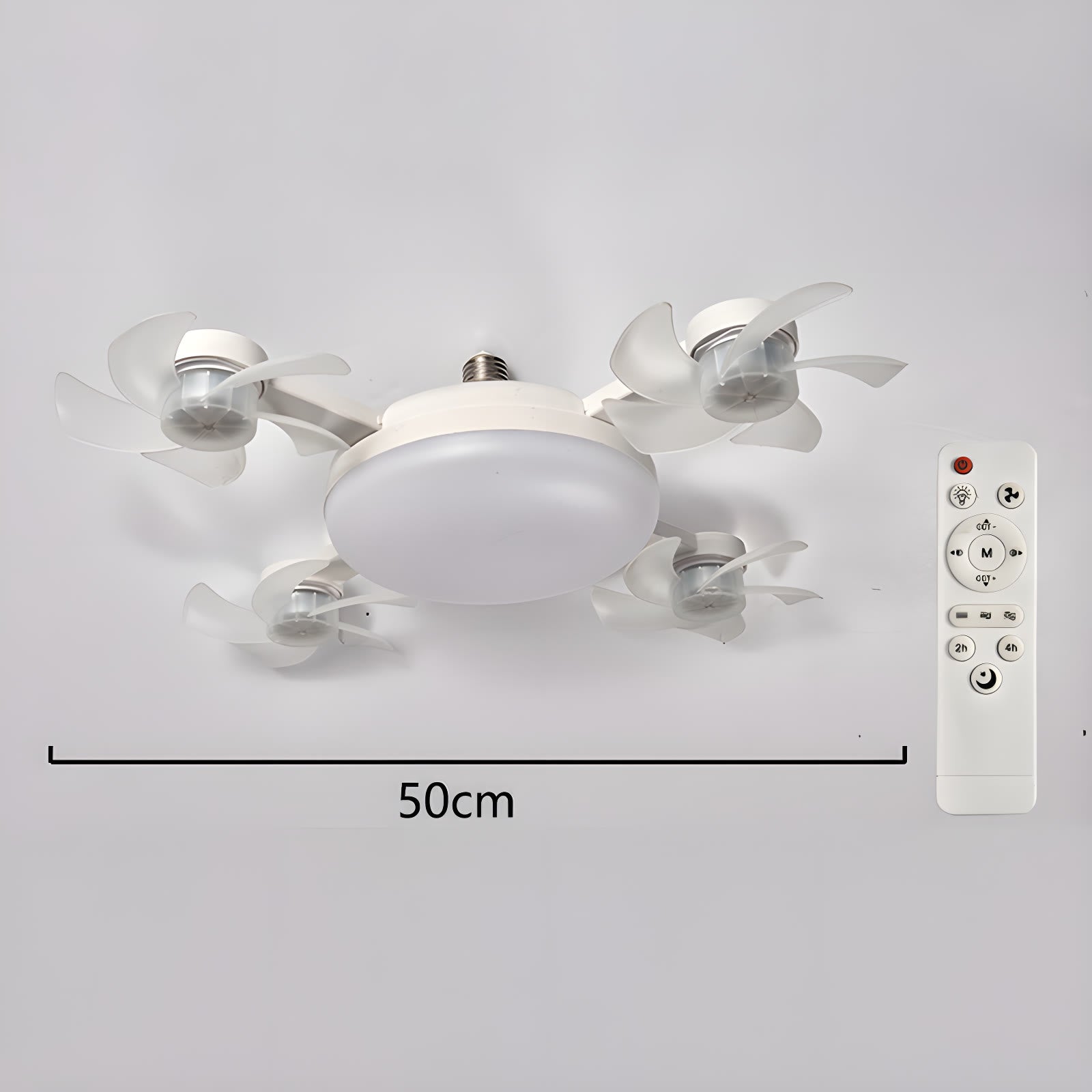 Bladronix Aero ceiling fan with LED light and remote control